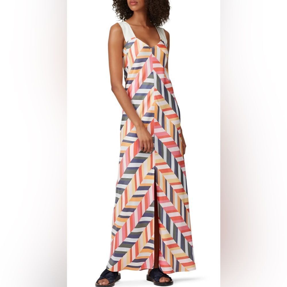Zero + Maria Cornejo Bias Alexia Maxi Dress Size 16